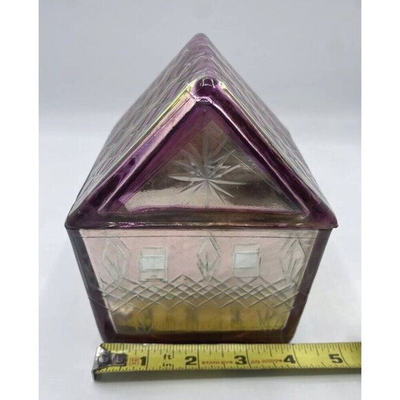 Anthropologie Snowflake House Evergreen & Embers Fragranced Cut Glass Candle - Picture 8 of 16